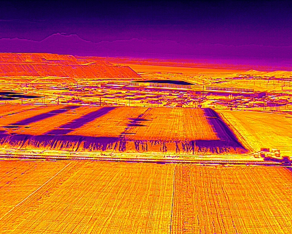Another example of a thermographic Image taken from a drone.